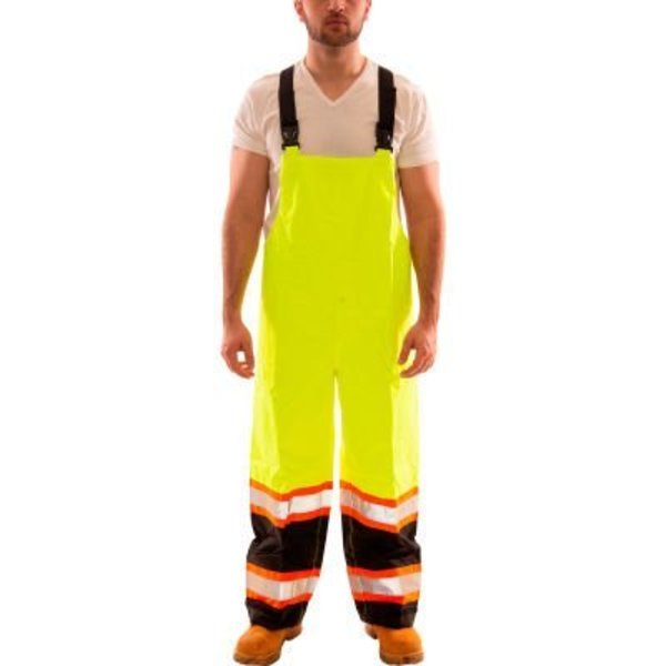 Tingley Tingley® Icon„¢ Overall, Fluorescent Lime/Black - Snap Fly Front, Medium O24122C.MD